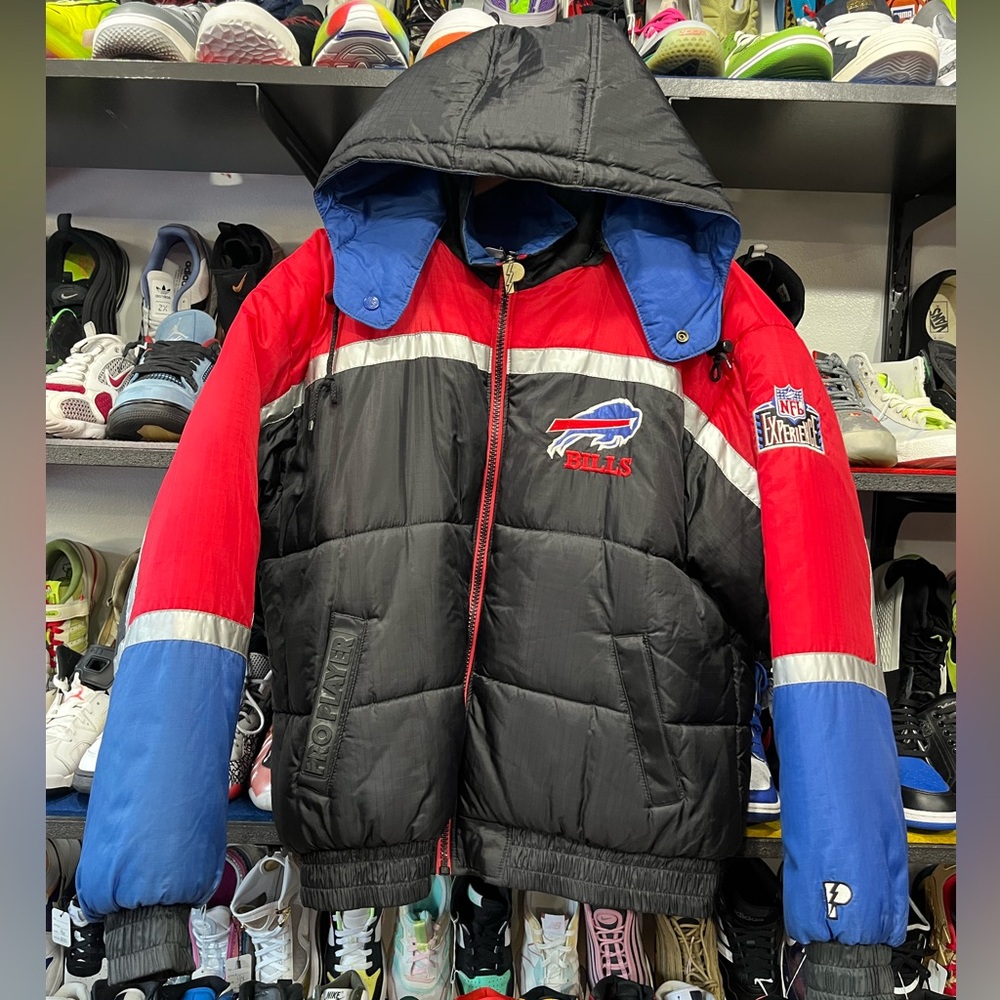 💙Vintage❤️ 🦬 Buffalo Bills reversible jacket RARE